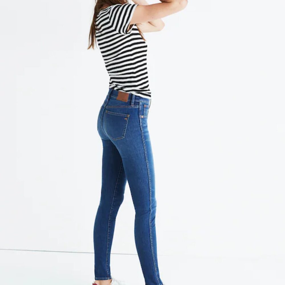 Madewell Women's Blue 9'' Mid-Rise Five-Pocket Casual Skinny Jeans Size 28
